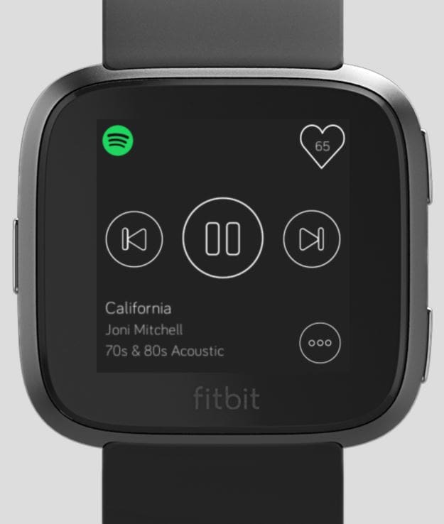 Fitbit spotify control